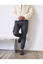 Men's Trend High Waist Slim Fit Cargo Pocket Elastic Anthracite Trousers - 6