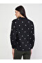 Black Floral Embroidered 3/4 Sleeve Shirt - 5