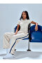 White Contrast Trim V Neck Raglan Sleeve T-Shirt - 4