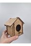 10 Pieces of Wooden Bird Nest House Can Be Painted (for Effectiveness) 12 cm X 12 cm X 10 cm - 7