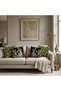 Floral Patterned Set of 4 Luxury Throw Pillow Covers with Horse Figures Vintage Decorative Pillows - 3