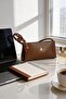 Women's Brown Shawl Detailed Stylish Hand and Shoulder Bag Daily Use Bag - 6