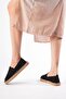 Women's Summer Black Knitwear Jute Wrap Handmade Espadrille - 8
