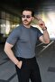 Men's ribbed crew neck short sleeve t-shirt - 2