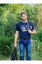 Reel Cool Papa Humorous Fisherman Printed 100% Cotton - Special Navy Blue T-Shirt for Fishing Enthusiast Dads - 3