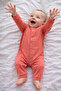 Isis Unisex Baby Star Patterned Long Sleeve Jumpsuit with Snap Fasteners - 3