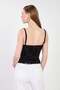Women's Degaje Collar Strap Blouse - Black - 4