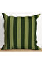 Safari Patterned Decorative Throw Pillow Cover Set of 4 Green Striped Modern Sofa Cushion (Double Sided) - 5