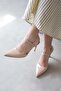 Stella Women's Heeled Patent Leather Shoes Tan - 2