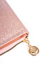 Women's Silvery Horizontal Zipper Wallet Card Holder - 5