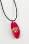 ILKESHOP قلادة إيبوكسي بيضاوية الشكل (10811)-أصفر