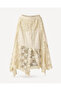 Lace Embroidered Long Summer Tulle Skirt - 3