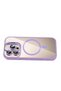 Ilkeshop iPhone 15 Pro Max Cover with Remim Lens and Magsafe Stand (143524) - Lilac - 4