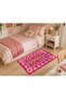 “Aura” Series – Bom Dia Bonita Retro Patterned Brown Cream Checkered Woven Base Decorative Carpet Aura11 - 2