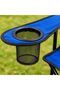 Foldable Camping Chair with Cup Holder 80×80×50cm | Portable Outdoor Chair with Carry Bag [Lightweight] for Camping, Beach, Fishing & Picnics - 4