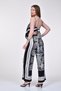 Shawl Pattern Satin Set - Black - 6