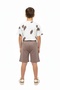 Boy's 2-Piece Crew Letter Print Shorts Set - 4