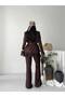 Women's Blazer Jacket Pants Set Lace Detailed Stylish Two Piece Set - 8