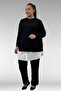 65002 Plus Size Buttoned Muslin Tunic Underskirt Undergarment - Ecru