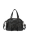 Black Small Size Multi-Pocket Long Strap Women's Daily Hand and Shoulder Bag
