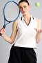 Stretch Fabric Standard Fit Polo Collar Sleeveless Sportsman T-Shirt H7106Ax26Sm