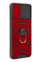 Ilkeshop New Galaxy A04E Case Pars Silicone with Lens Ring (113336) - Red - 2