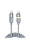 BDC-52 FlexCharge Pro 100W Type-C to Type-C Cable Fast Charging 1M - Grey