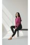 Women's Crew Neck Sports Blouse - 2
