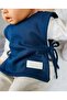Navy Blue Cotton Baby and Drool Bib |   Modern Design, High Absorbency, and Easy Wear System - 5