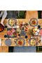 Wheat Straw Dinnerware Set, Unbreakable Plates Bowls Cups, Reusable Lightweight Tableware for Microwave and Dishwasher Safe, Service for 6, 12 Plates 6 Bowls 6 Cups, Dark Gray - 4