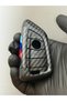 For Bmw F10, F11, F30, F90 Fem Smart Compatible 4-Button Carbon Fiber Remote Key Protection Case Black m Power - 3