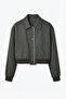 26Yckt01502 Women's Contrast Detailed Bomber Jacket - 3