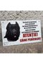Placă de avertizare Cane Corso - Atenție la știucă!