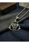 Lion Retro Design Starry Knot Stainless Steel Chain Men's Necklace - 2