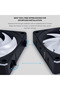 مروحة UNI FAN CL WIRELESS 120 بدون وحدة تحكم - لون أسود - 6