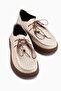 Abida Genuine Leather Beige Loafer Women's Casual Shoes - 5
