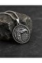 Stainless Steel Anthracite Color Symbol of Strength and Freedom Eagle Pendant - 4