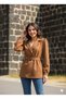 Classic Elegance: Black and Beige Blazer Jacket with Belt Detail - 3