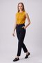 Women's Ribbed Knit Sleeveless Knitwear Athlete Blouse Yellow - 4