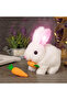 Plush Rabbit Toy with Sound and Movement – Jumping & Sound-Making Rabbit with Carrot |   4 Colors - 2