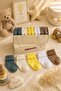 Organic Cotton 5-Piece Boxed Premium Newborn Baby Socks - 2
