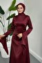Hijab Dress with Stones on the Front and Tie-Back. - 2