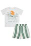 Palm Tree Sun Print Set for Ages 2-5 - Ecru - 3