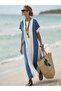 Women's Short Sleeve Crew Neck Long Single Jersey Dress - 3