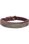 Crystal Princess Dog Collar, Size 30, Prune