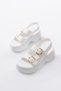 Zri̇n4-572 Premium White Daily Wedge Heel Women's Sandals