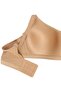 Women's Skin Color Minimizer Gathering Wide Strap Non-Padded Bra - 3