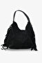 Tinela Women's Daily Bag - Black Suede