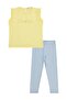 Cutie Embroidered Set for 6-9 Years - Yellow - 5