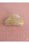 Large Size Transparent Striped Bone Clip Strong Grip Hair Clip 8 cm - 2